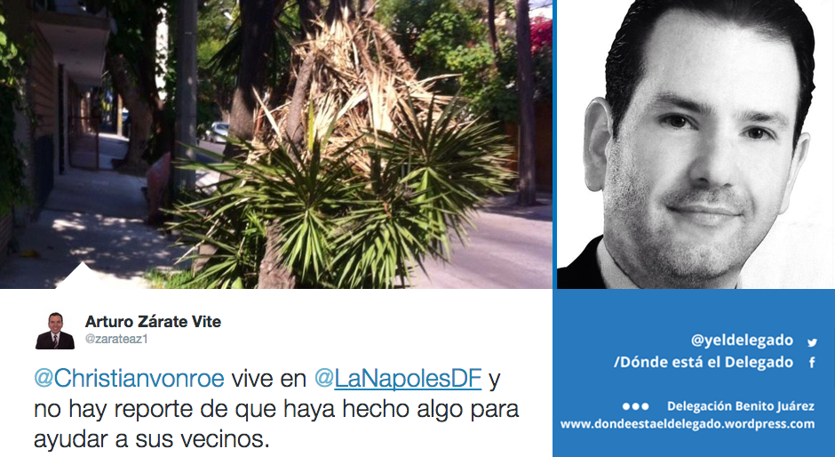 yeldelegado's tweet photo. Si, ya conocemos a @Christianvonroe y nosotros los vecinos no hemos visto su "trabajo" en la @DelegacionBJ. #FueraPAN http://t.co/Rhu47MXV09