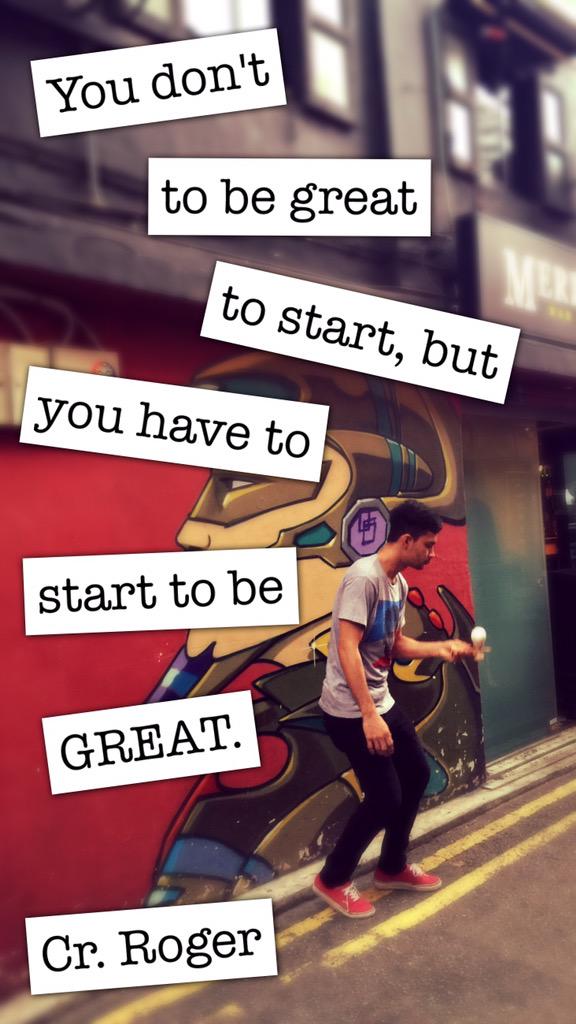 PeacK's tweet image. You don't have to be great to start, but you have to start to be great. Cr. #RogerJamesHamilton