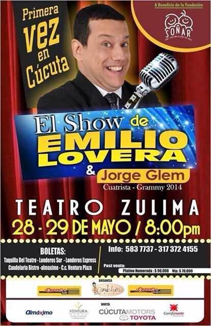 areacucuta's tweet photo. humorista venezolano @EmilioLovera reconocido por #RadioRochela llega a Cúcuta a presentar su StandUpComedy http://t.co/i9JKVfTfIH