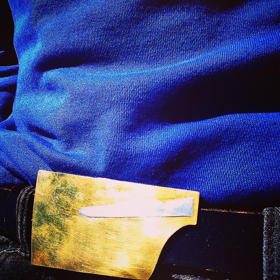 Only rowers have hatchet blade belt buckles