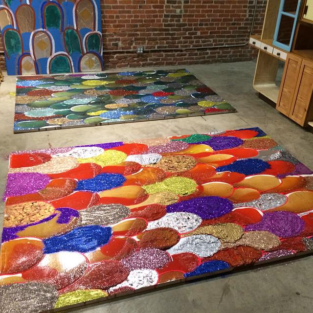 DrakeLabry's tweet photo. 🌈Final touches🌈thank you @DailyDoseCafe for the studio space🐊 http://t.co/sOCpAMtyiD
