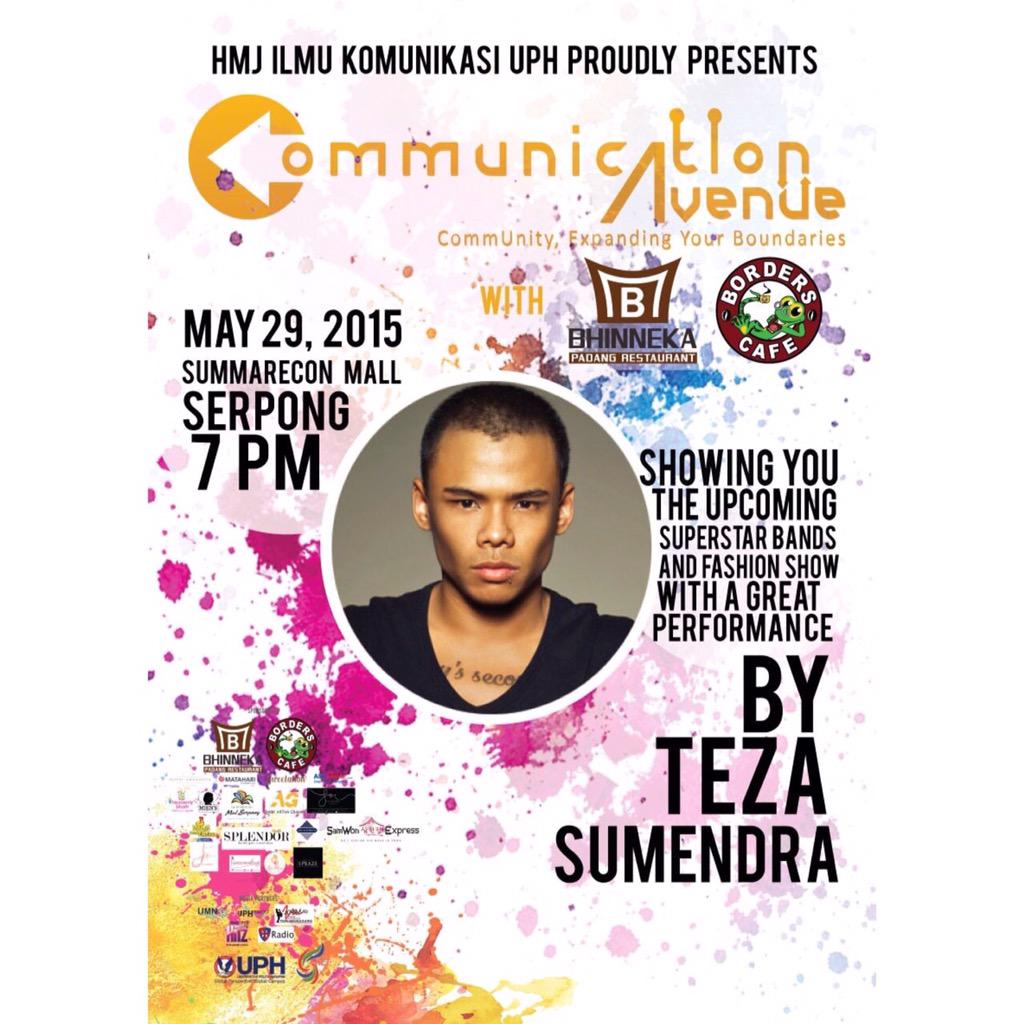 LET'S JOIN THE CROWD AT GRAND CLOSING COMMUNICATION AVENUE 2015!
Summarecon Mall Serpong, May 29, 2015 at 7pm!!