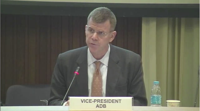 ADB_HQ's tweet photo. LIVE: ADB VP @spgroff speaks at the #MDGs report launch at #CS71 w/ @unescap @UNDP http://t.co/m7aeFPex1E #action2015 http://t.co/SKYSBOAi7O