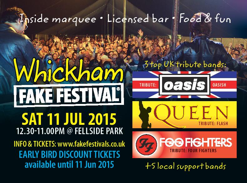 Only 2 weeks left for discounted 'early bird' tickets - you can get yours here - fakefestivals.co.uk/2015/Whickham.…