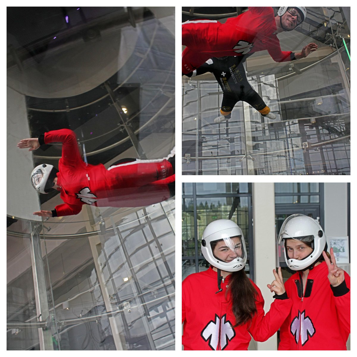 SpaceAppsHKI's tweet photo. The first prize of @SpaceApps Helsinki was a wind tunnel flight at @SiriusSport. Team Liftoff loved it! #spaceapps http://t.co/GTxmmhvvgC