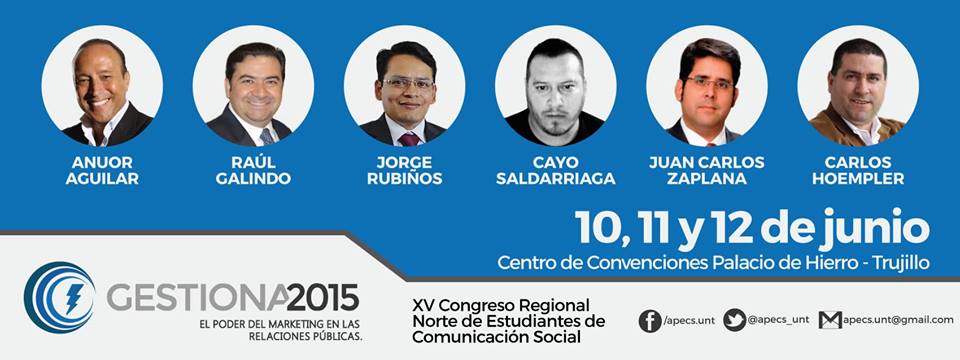 APECS_PERU's tweet image. Sigue nuestro evento en Facebook: [ on.fb.me/1Aocney ] y enterate de las novedades que traemos. #congrenor2015