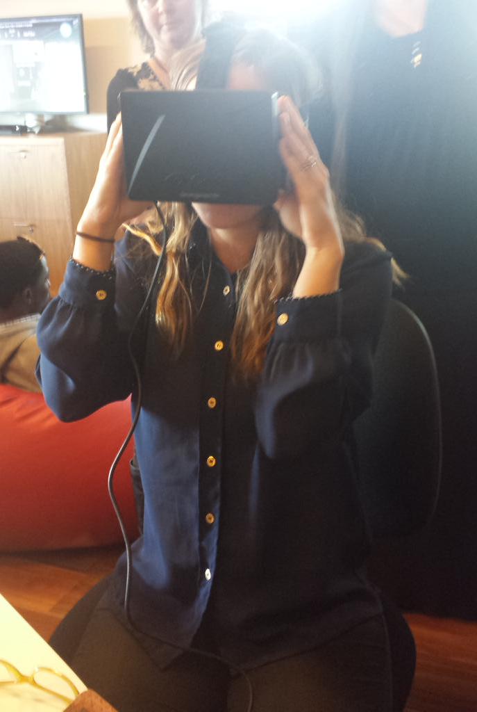 JessTIS142's tweet photo. I know it doesn't look like it but I am currently on a roller coaster #virtualreality #oculus #makerspace #getOTLau http://t.co/DvSNUcKdJd