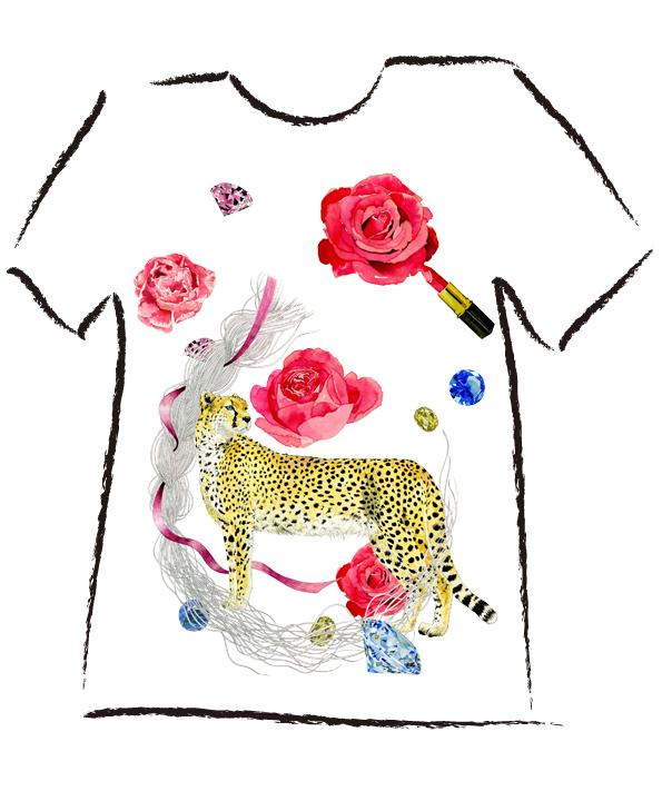 jouetie×NYLON×mayukosase
コラボアイテム発売されます。チーターと赤い薔薇と毛というイカしたイラストのTシャツと、本物のネックレスをつけて貰ったおしゃれぶーにゃんポーチです♡
