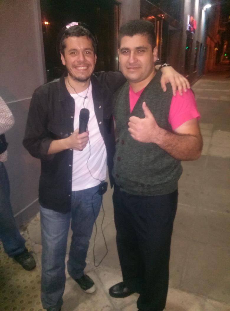 Rolando_4445's tweet photo. @hectorlocutor #TrasnochePop 
Con el Mejor locutor! Aguante Hector y equipo!!! http://t.co/GrL7XV2OCT