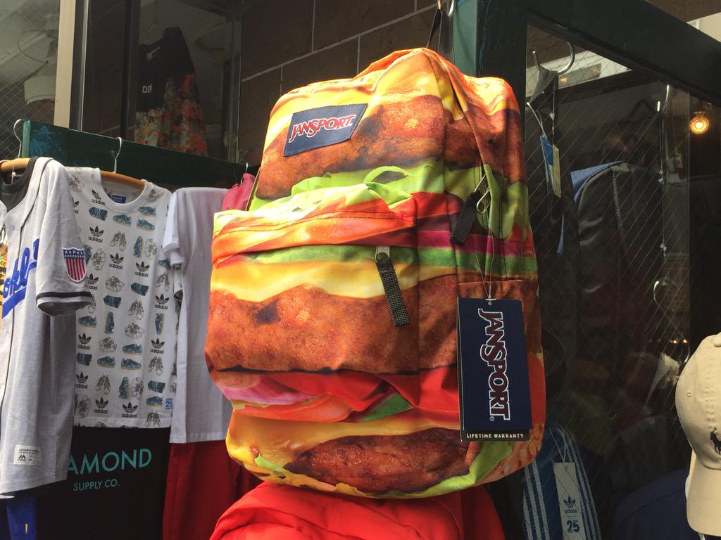 jansport cheeseburger backpack