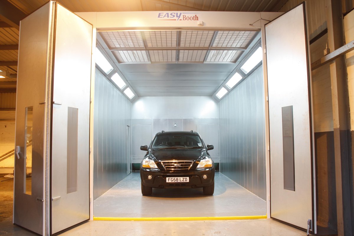 We can modify our #Spraybooths to fit YOUR requirements. Here is our #Dalby EASYbooth with extended height to 2.9m.