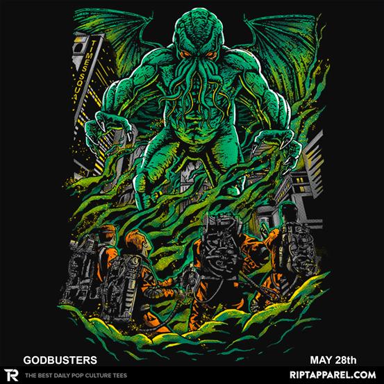 Andriu_ilust's tweet photo. Godbusters available for just 11$/10€ https://t.co/8ZMjROONZk … #godbusters #ghostbusters #cthulhu #ript #riptapparel http://t.co/JZPwCV0wO1