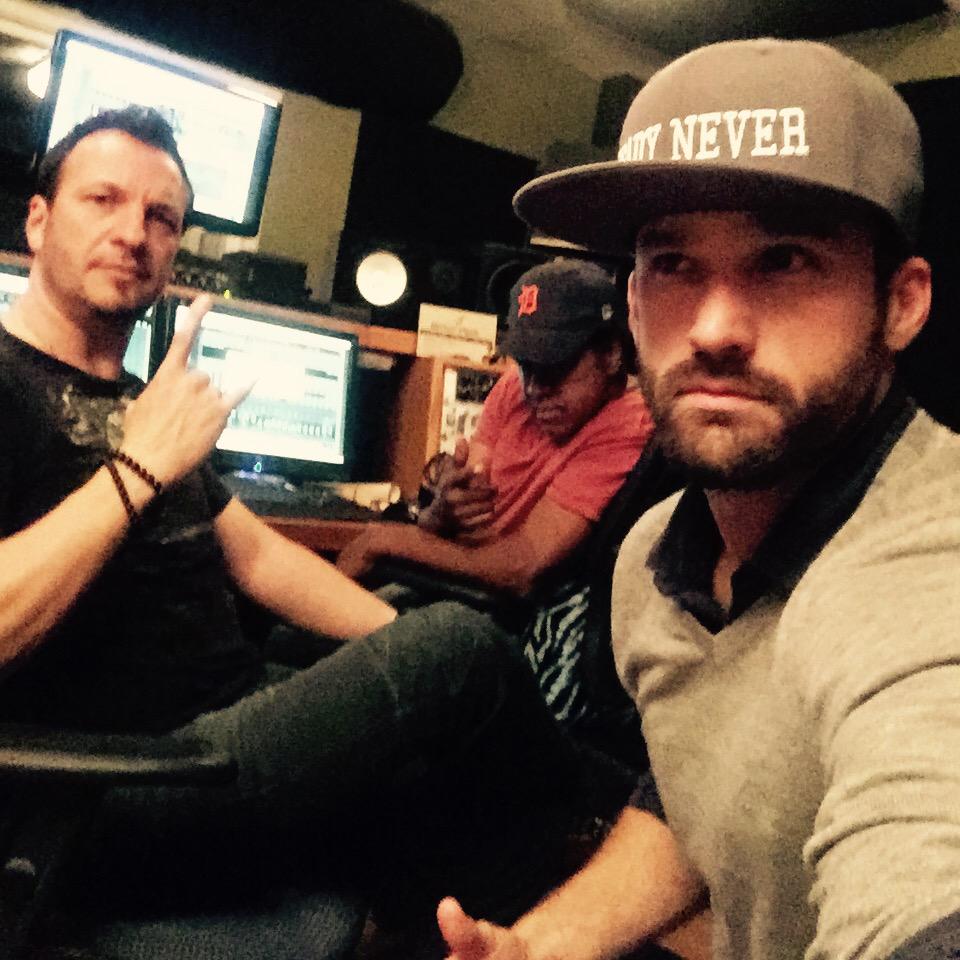 ReadyNever's tweet photo. Recording #ReadyNever new song #stronger at #nativemusic with #EddieHedges http://t.co/o4VZZsgoUs