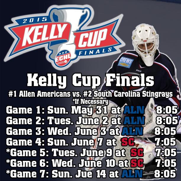 SC Stingrays on Twitter "Here it is! The 2015 Kelly Cup Finals