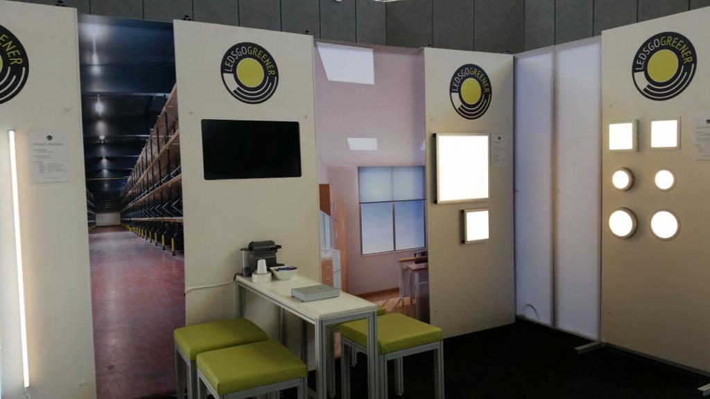 LEDSgoGREENER's tweet photo. Vandaag weer een mooie beursdag. Welkom op stand 182 @Facilitaire @WeekbladFG @MKBenergieinfo #verduurzamen #led http://t.co/XP1ho2uEv6