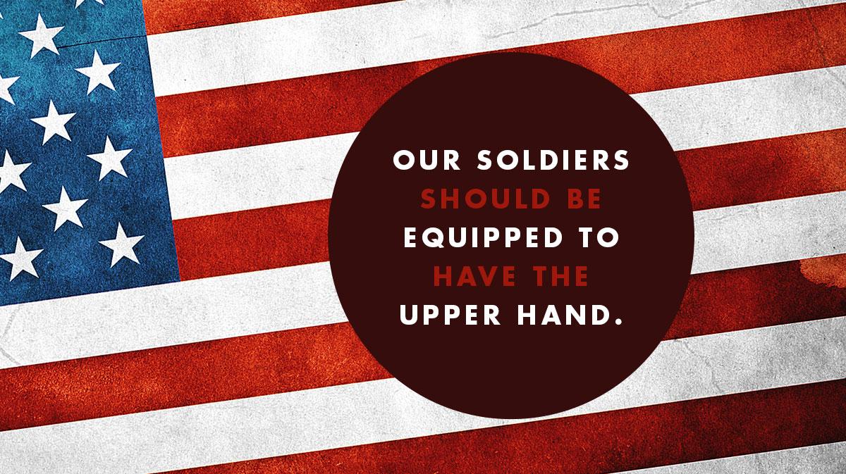marcorubio's tweet photo. Click here if you agree --> http://t.co/F96FbO5Gwg

Our soldiers shouldn't have a fair fight... http://t.co/Dnaeqo94ix