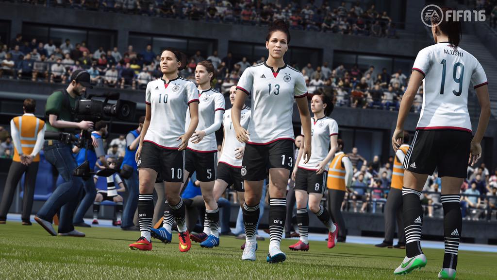 toniemcee's tweet photo. ¡Habrá fútbol femenino en FIFA 16! 12 selecciones nacionales. Pintaza. http://t.co/0isROKAleE