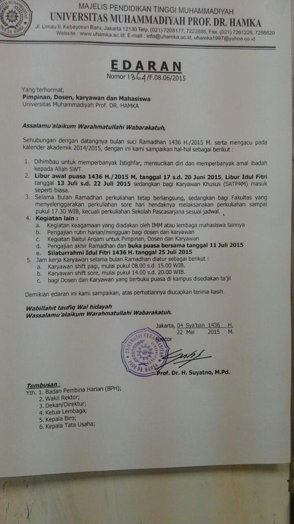 ESA_UHAMKA's tweet photo. This is the information for ramadhan month http://t.co/sFCHqd1Ag5