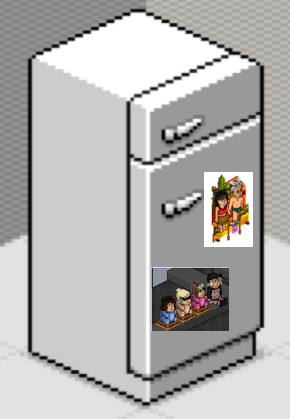 BoonHeuristic's tweet photo. my babe of a mother @BoonMadi loves hanging my edits on our awesome pixel fridge http://t.co/3K0M0lFazf
