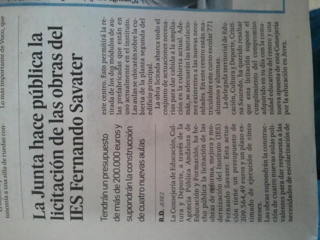 iesfsavater's tweet photo. Las obras de las NUEVAS AULAS http://t.co/0O1PC4dIyM http://t.co/1NYTcKsXgI