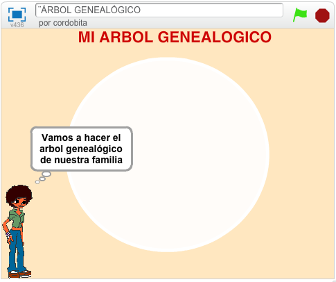 Un profe de <a href="/NAVeduca/">NAVeduca</a> nos enseña cómo construir un árbol genealógico con #Scratch   scratch.mit.edu/projects/63384…