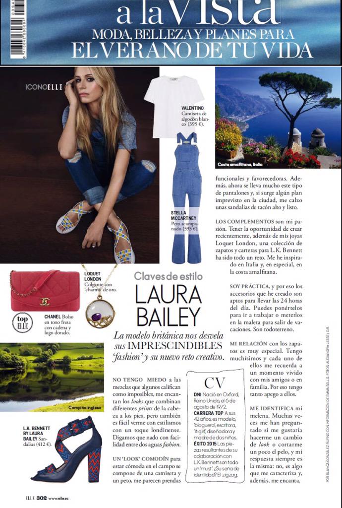 laurabailey_uk's tweet photo. Summertime blues via ELLE Espana ๐ #LKBxLB @CHANEL @LoquetLondon ๐ซ http://t.co/1YkQna3EnA