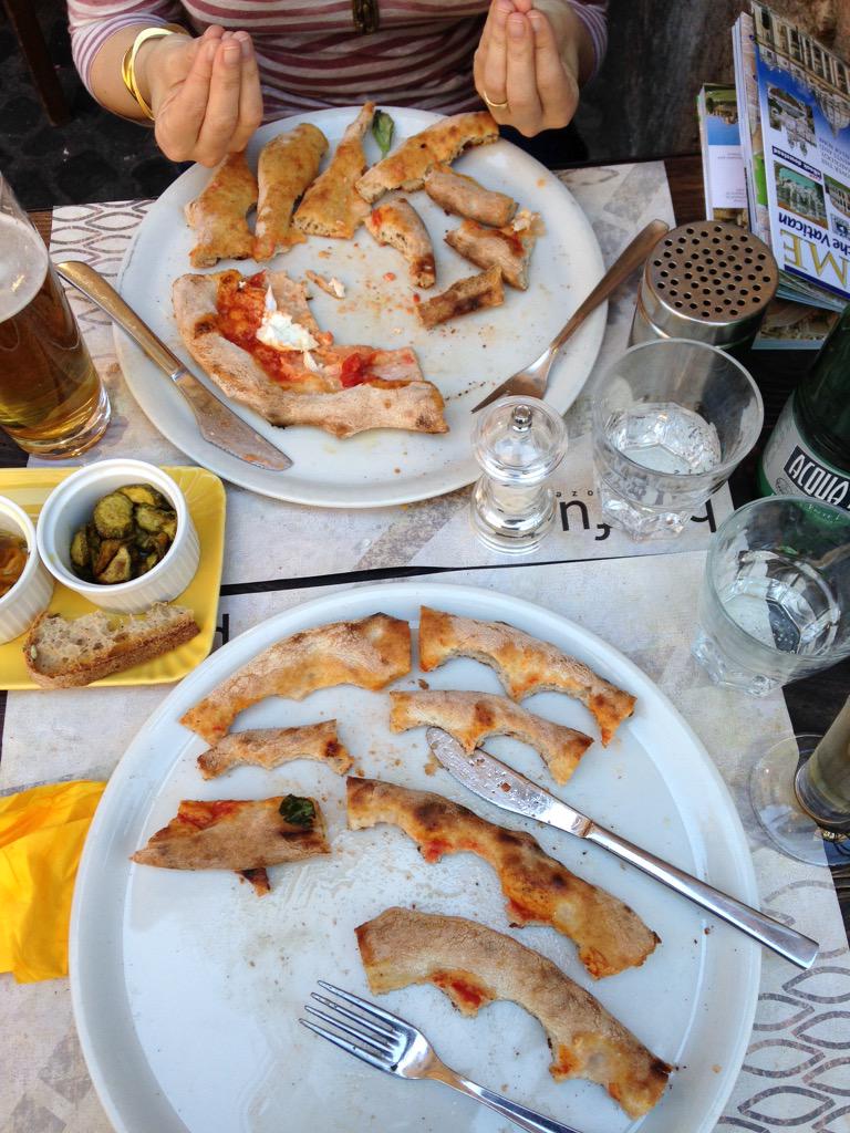 Have you actually eaten pizza if you don't eat the crust? Discuss.