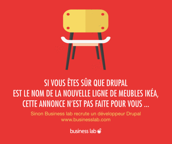 Recrutons's tweet photo. #Recrutement: une campagne humoristique signée @Businesslab http://t.co/8AF0sc6lj1 v/@BlogModerateur #RH http://t.co/ShDFiwgoKv