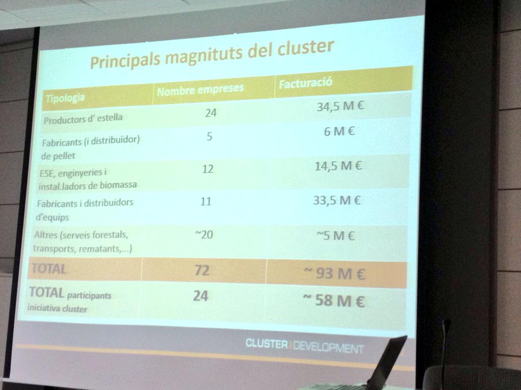 Cluster Catala de la Biomassa: 72 empreses i 93 M€ de facturació, en rapida expansió