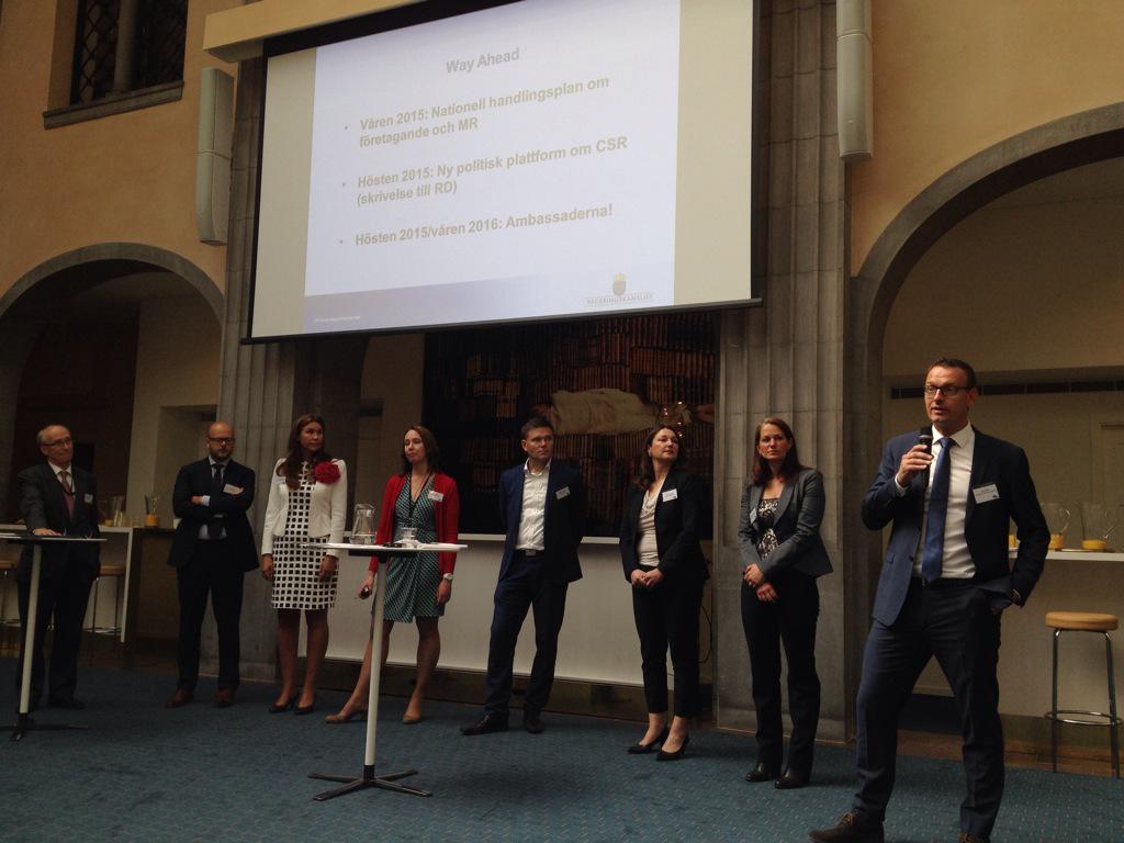 AfricaSweMFA's tweet photo. Our panelists from today's seminar on business opportunities in DRC @SwedeninDRCongo @BusinessSweKEN @SweMFA http://t.co/XETZfompLO