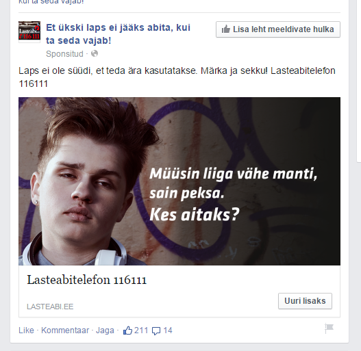 diktaator's tweet photo. Lasteabi telefoni reklaam... #TänapäevaLasteMured http://t.co/K8XzBHWV87