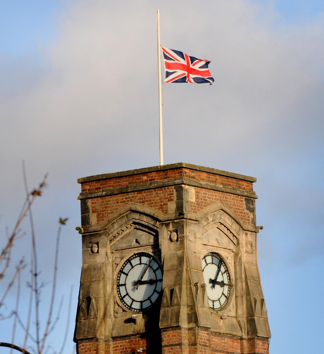 sthelensstar's tweet photo. Sister Kathleen Duffy has died, St Helens Council confirms: THE flag is flying above the… http://t.co/jAypUmWiym http://t.co/ZSc6JYqBsc