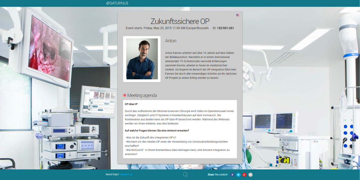 eSATURNUS's tweet photo. Wie planen Sie zukunftsgerichte OPs?
Registrieren Sie sich hier http://t.co/MB7OPKmSFO #Chirurgie #OPüberIP http://t.co/BtfKZrNUxF