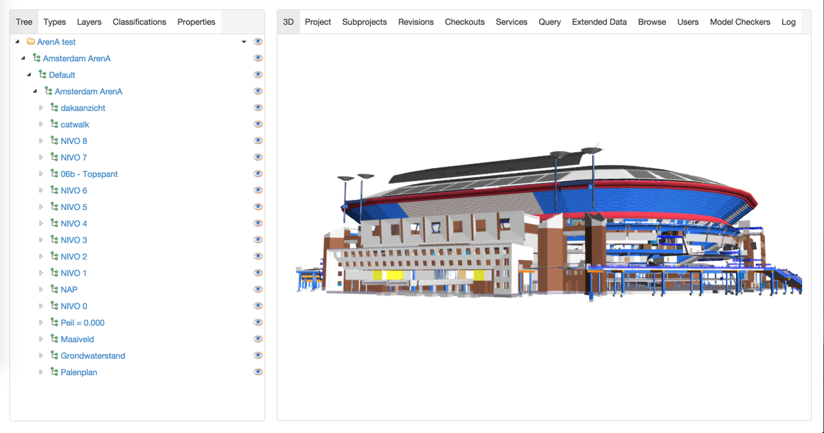 osbim's tweet photo. 650mb #IFC file; 10 million objects and @bimserver + IfcOpenShell didn’t even blink. Great #BIM model for #cityhack15 http://t.co/5ks95ers4o