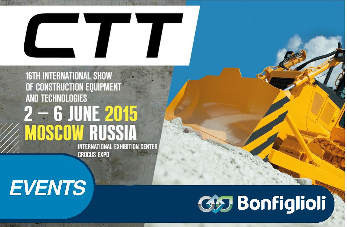 Bonfiglioli_'s tweet image. #BonfiglioliEvents Come visit us at CTT 2015 in Moscow, June 2/6 2015, PAVILION 3, HALL 13, Booth: 13-500