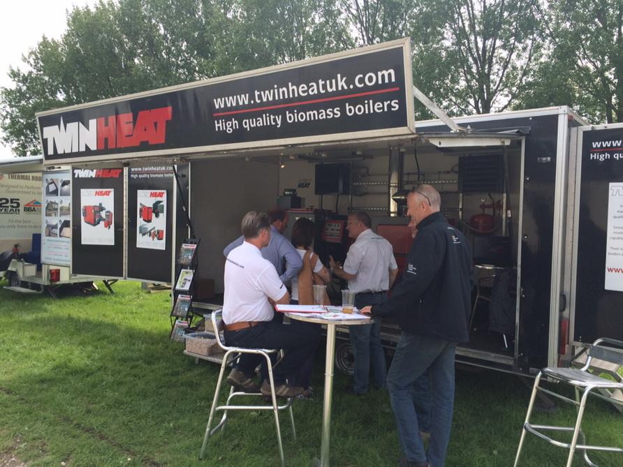 <a href="/twinheat/">Roger Perry</a> <a href="/BioheatUK/">Bioheat Energy Ltd</a> busy at Bath and West Show yesterday. There till Sat, stand 212A. Unique boiler &amp; fuel offer