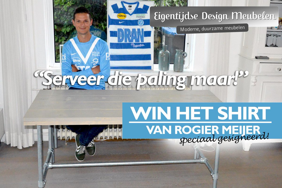EDesignMeubelen's tweet photo. Ook @RogierMeijer13 zit klaar voor #gravol! Zijn unieke wedstrijdshirt winnen? http://t.co/NtlWahsW8g @superboerennl http://t.co/6DGd1XpzIs