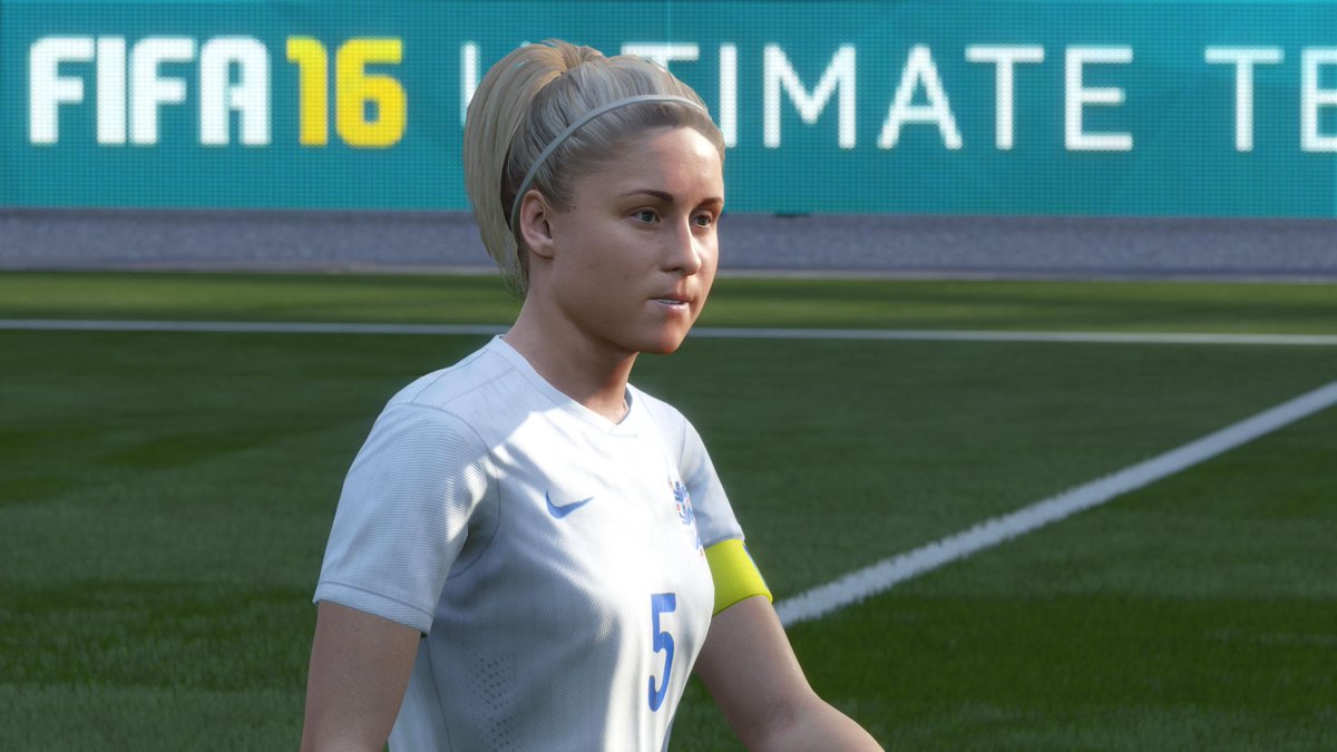 BBCSport's tweet image. Want to see Cristiano Ronaldo marked by Steph Houghton? Women are to feature in Fifa 16 game: bbc.in/1RqphNI