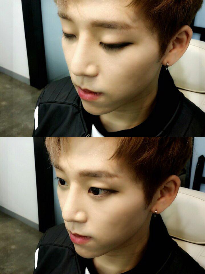 Acianaura's tweet photo. 오늘 메이크업이 잘됐다고 우리 착한 스텝이 찍어줬어요 ㅎㅎㅎ 여러분이 보기에는 어떤가요?? 잘나와쪄? :):) #Acian #JungSang #LOVE_Letter #에이션 #Driving http://t.co/AJmUoU74GC