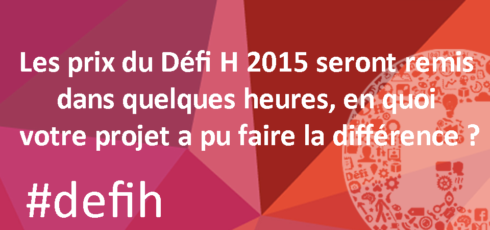 sogeti_fr's tweet photo. Les prix du Défi H 2015 seront remis dans quelques heures, en quoi votre projet a pu faire la différence ? #defih http://t.co/OPNgdRHbDk