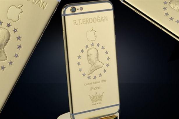 ekspreshabercom's tweet photo. Erdoğan'ın resminin bulunduğu altın kaplamalı "iPhone 6+ Erdoğan" 50 bin TL'ye satışa sunulalı birkaç saat oldu. http://t.co/hUaEyzrXno