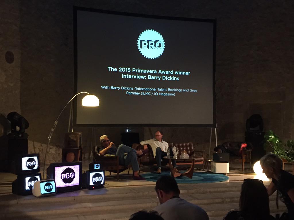 PrimaveraPro's tweet photo. The legend Barry Dickins right now at #PrimaveraPro2015! http://t.co/HHI897Pxeo