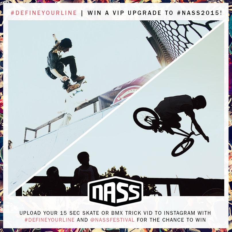 MaverickSkate's tweet image. Upload your best Skate or BMX edit to Instagram, tagging @nassfestival with the hashtag #defineyourline to #win