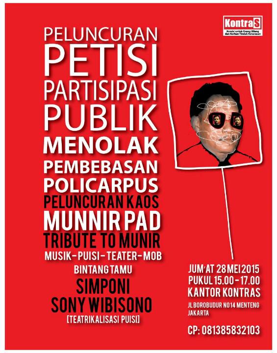 Mari berpartisipasi #menolaklupa <a href="/KontraS/">KontraS</a>