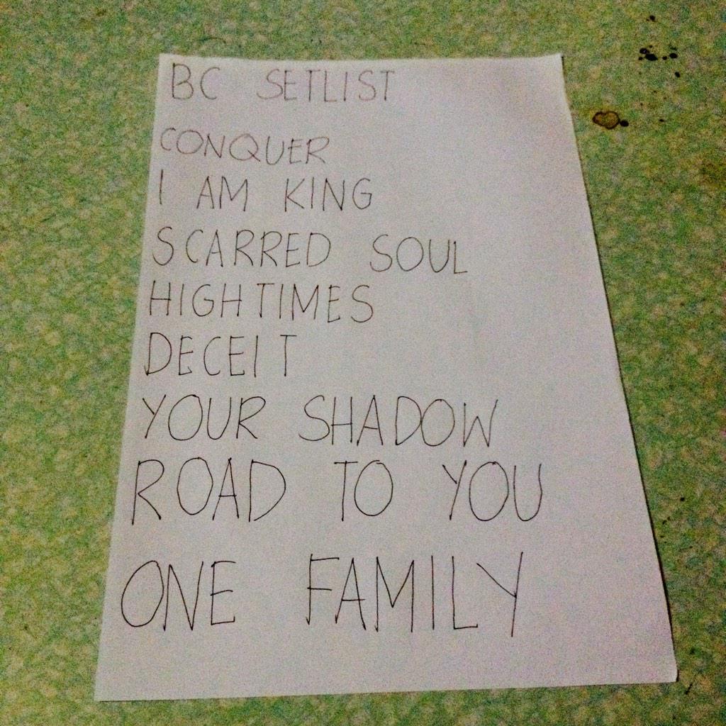 Set list for tonight! Catanduanes Reef Break! #CRB #catanduanes #MF #BC2015