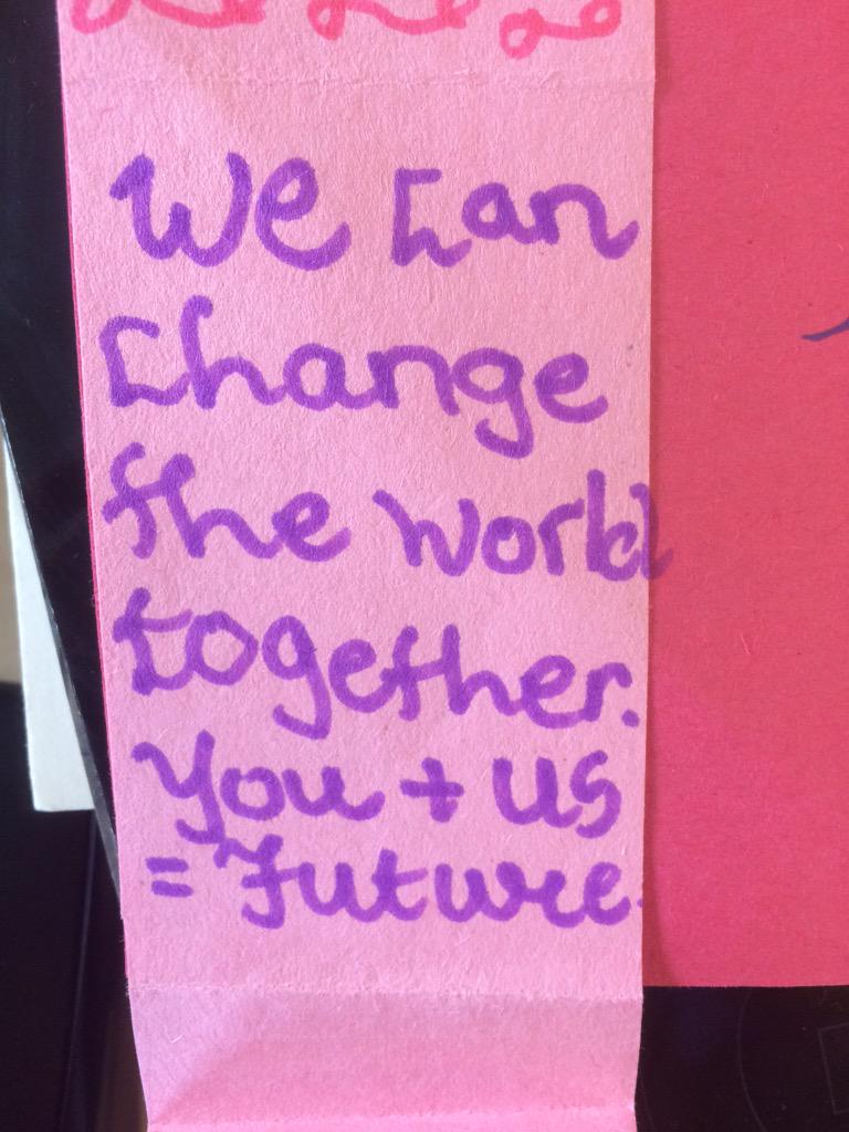 Strongthinktank's tweet image. A card from a student reminds me of my privilege, and pride to be a teacher #nobetterjob #BestMathEver @EllengalePS