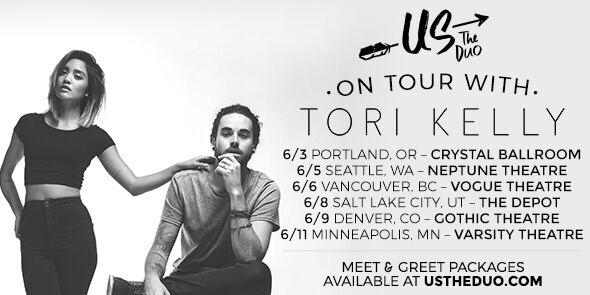 UsTheDuo's tweet image. Excited to be joining our friend @ToriKelly for a few dates on her tour!

Meet n Greet ticket: UsTheDuo.com