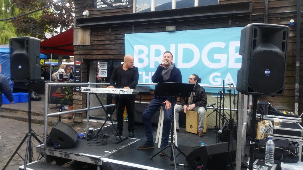 LondonFaiths's tweet photo. Good fun at @CamdenMarket with  @BridgeTheGapLDN - perfornance is now Jewish Music @nearneighbours @mayorofcamden http://t.co/PiywGM29yO