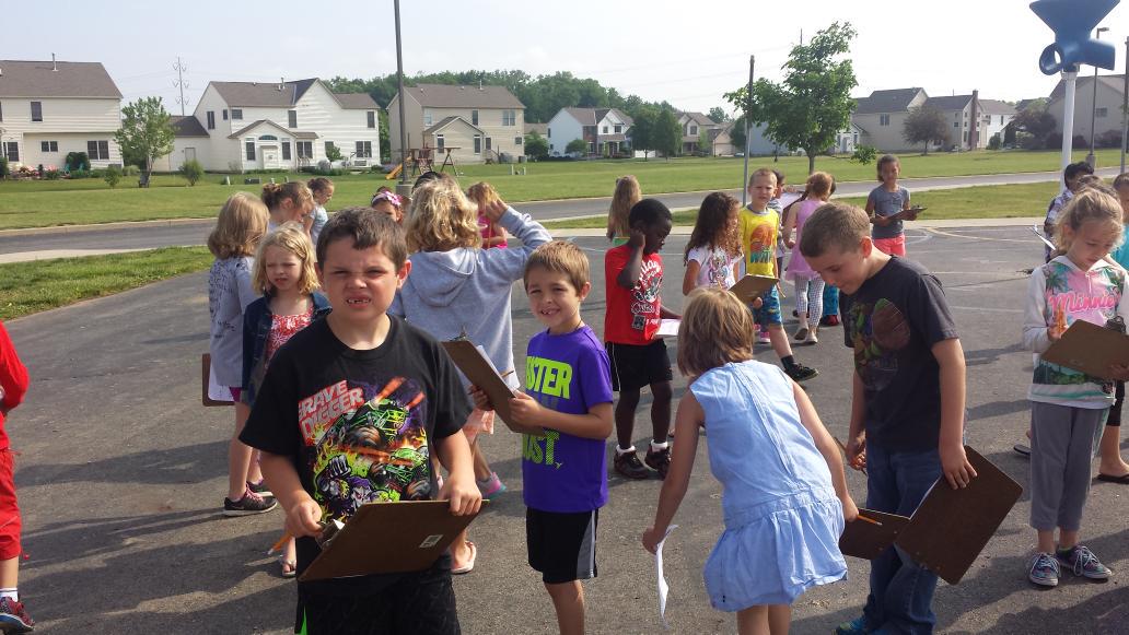 First Grade Scavenger Hunt....finding old and new friends!