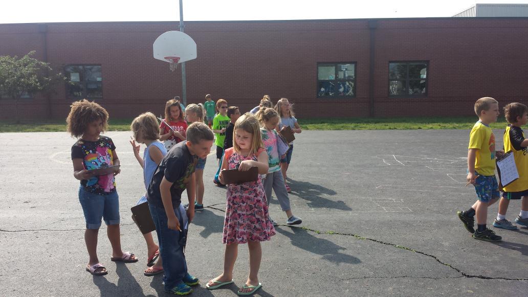 First Grade Scavenger Hunt....we love being with all our friends.